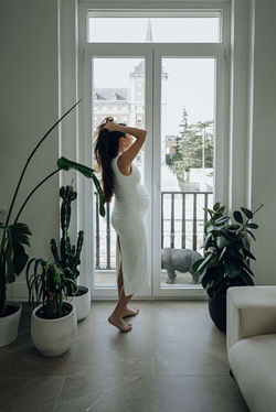 Sesión de fotos embarazada premamá a domicilio en Madrid