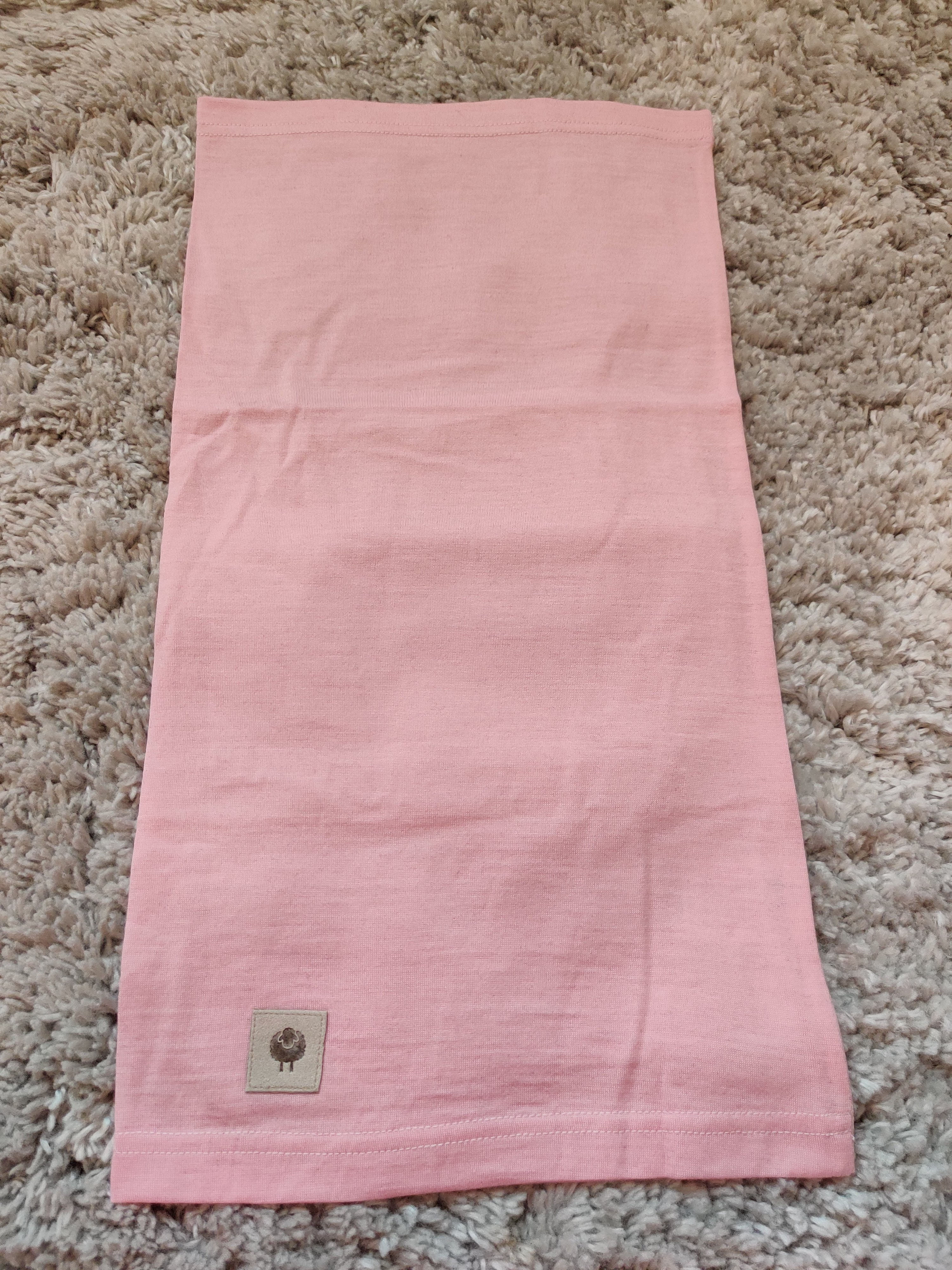 Barn Halstub Ljusrosa Merinoull