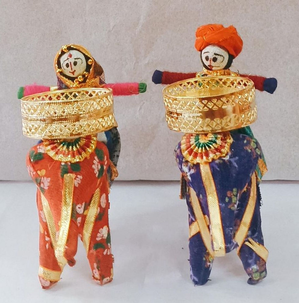 Thumbnail: Puppet Sitting On Elephant Designer candle Holder (50+)