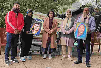 Prof Divya Gautam (centre) and others
