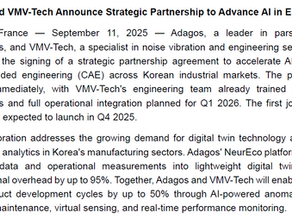 🚀 Adagos × VMVTECH: Exclusive Partnership to Bring NeurEco to Korea 🎉 
