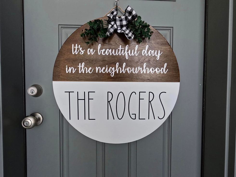 Custom Outdoor Round Sign