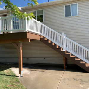 Simple Deck with Long Stairs