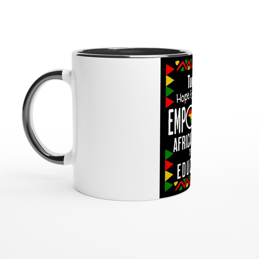 Empowering Africa's Future V5 White 11oz Ceramic Mug with Color Inside