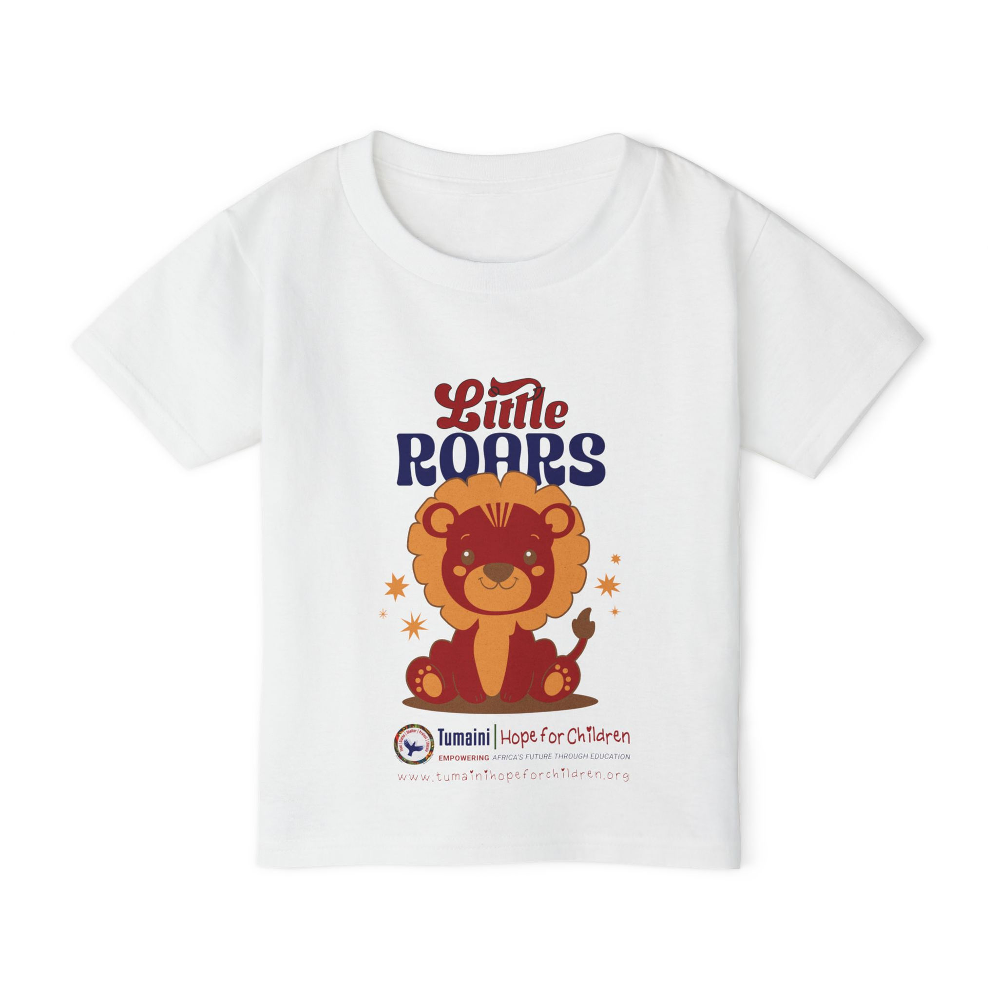 Tumaini Toddler T-Shirt Featuring 'Little Roars' Lion Design,