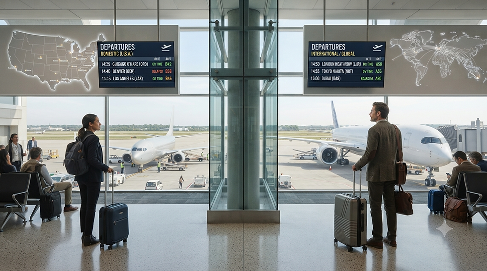 What Is the Difference Between Domestic and International Flights?