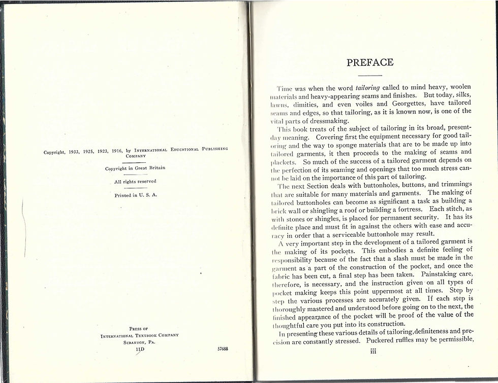 Thumbnail: Woman's Institute of Domestic Arts & Sciences - Principles of Tailoring