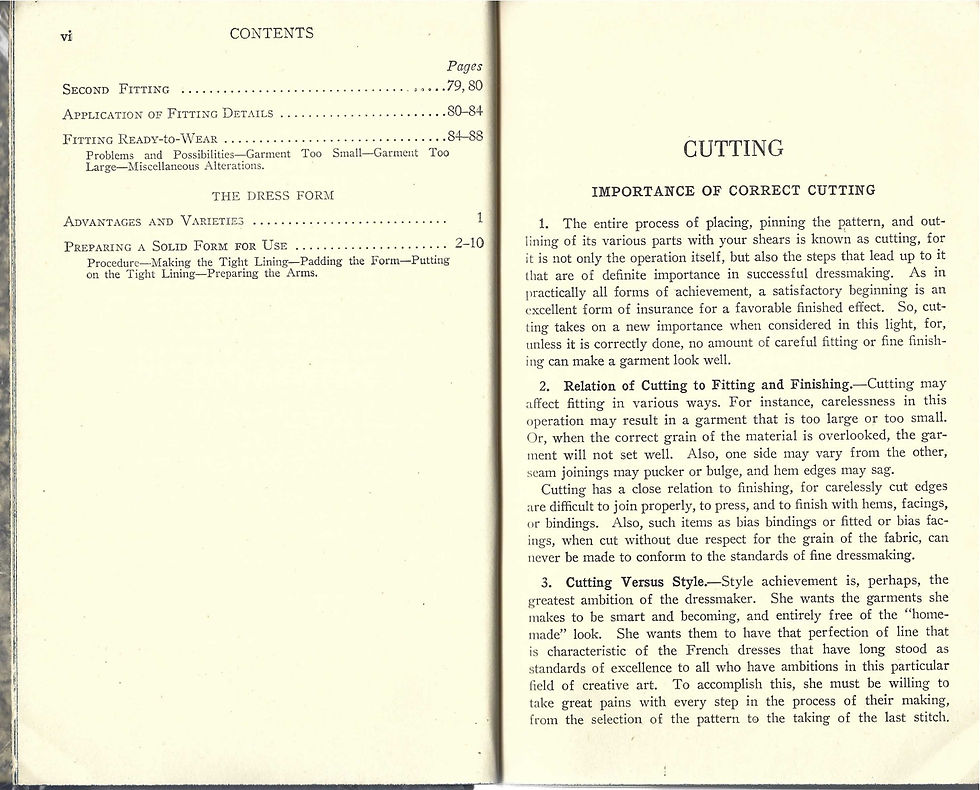 Thumbnail: Woman's Institute of Domestic Arts & Sciences - Cutting and Fitting