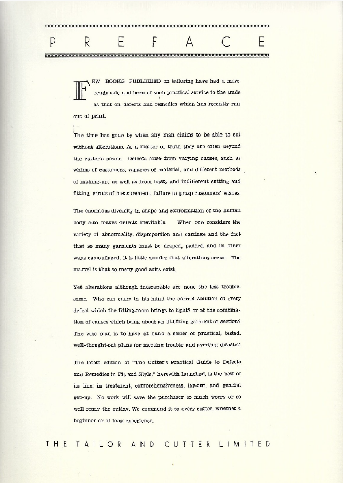 Thumbnail: The Cutter's Practical Guide to Defects and Remedies in Fit and Style