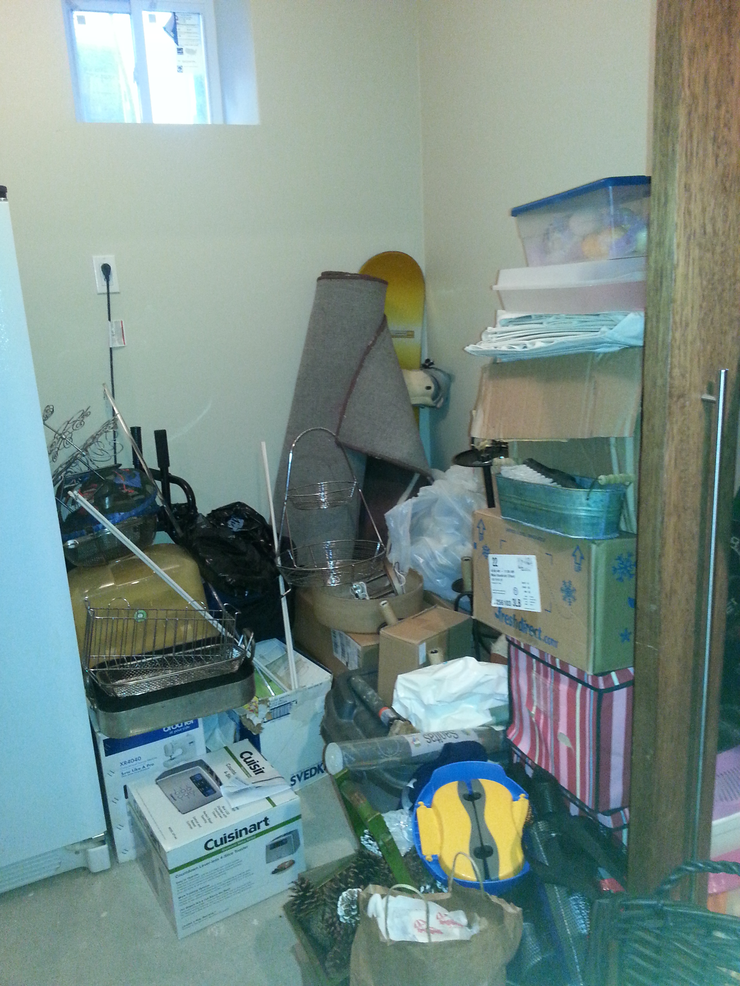 Basement Storage Before