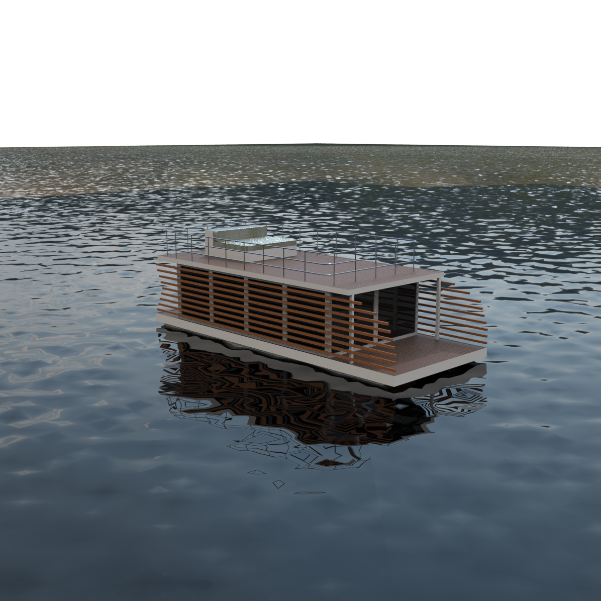12m Modular HDPE House Boat Design