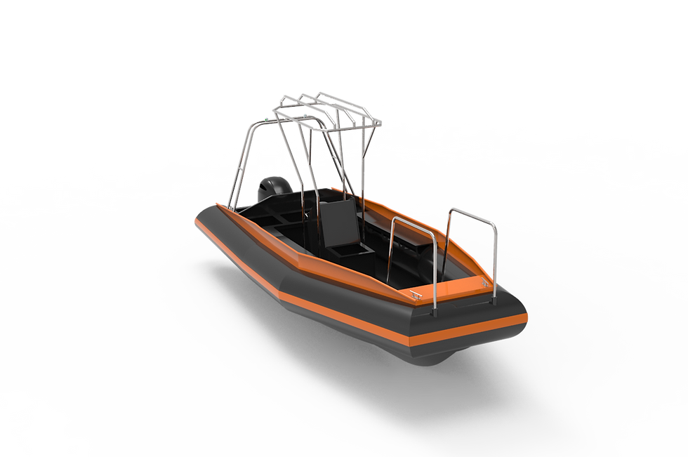 Miniatura: 6.4m HDPE RIB Boat