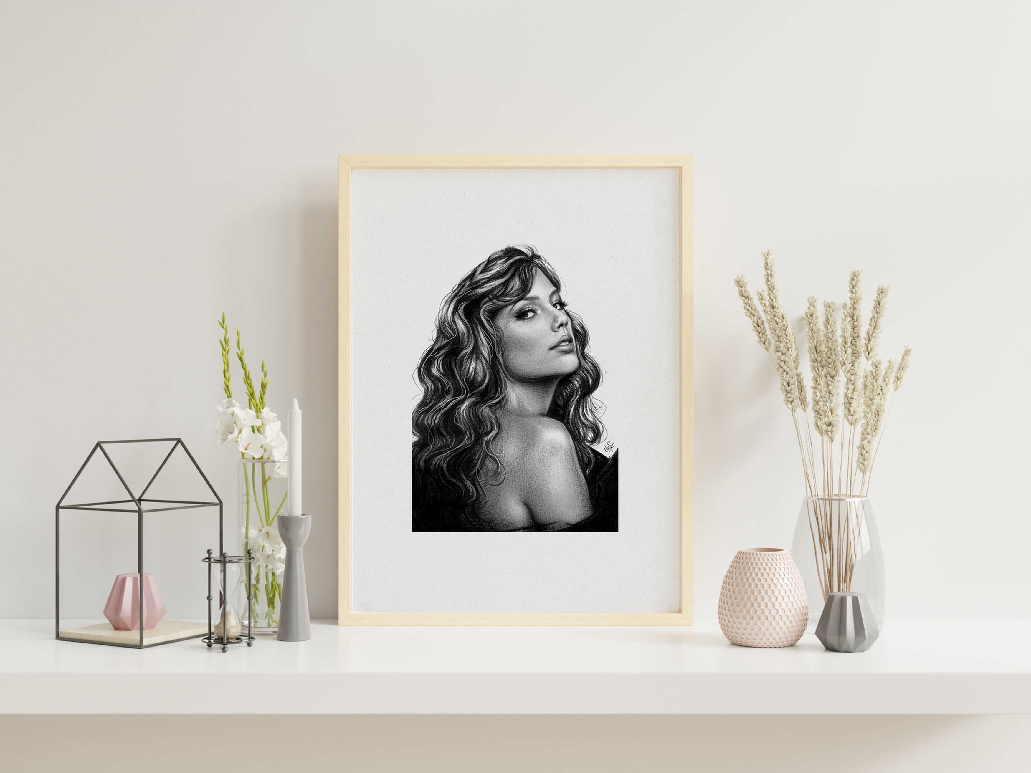 (PRINT) Taylor Swift  - pencil drawing A3