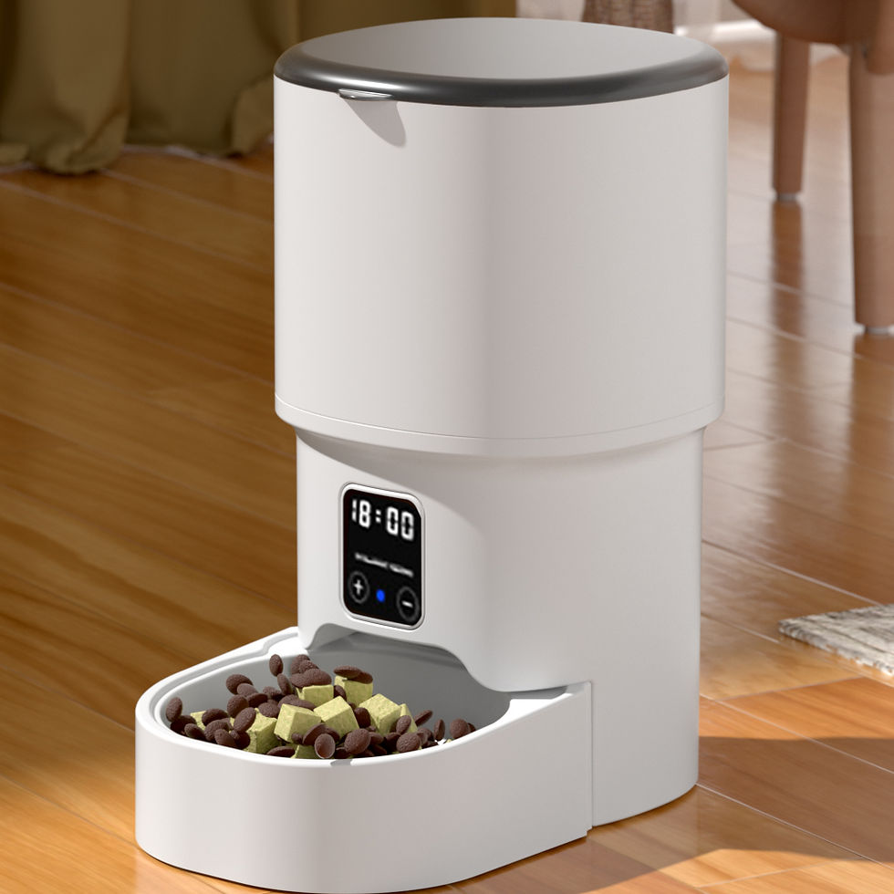 Thumbnail: 4L WIFI Button Automatic Cat Feeder Intelligent Cat and Dog Pet Feeder Smart Pet