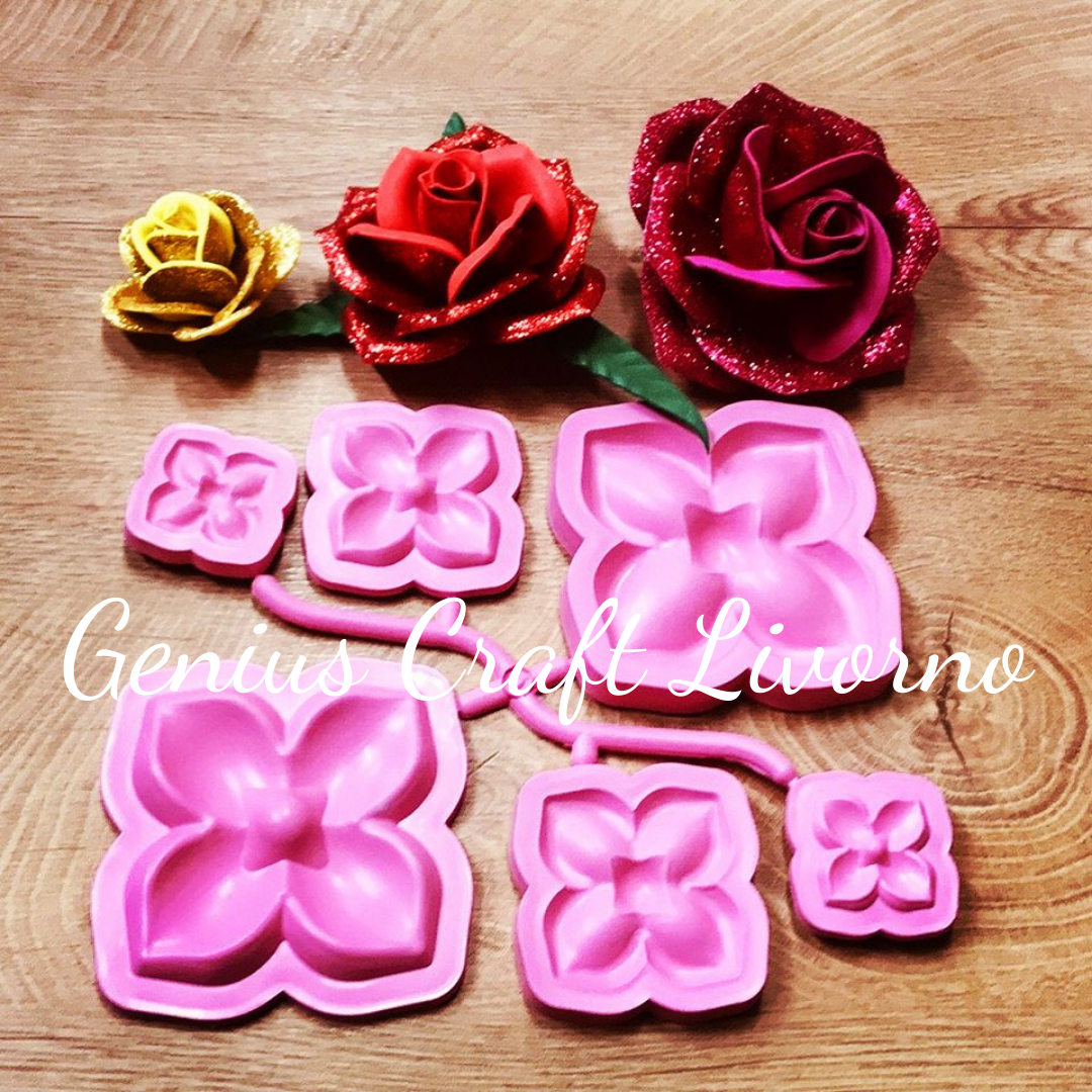 STAMPO ROSA PER GOMMA EVA. STAFIL