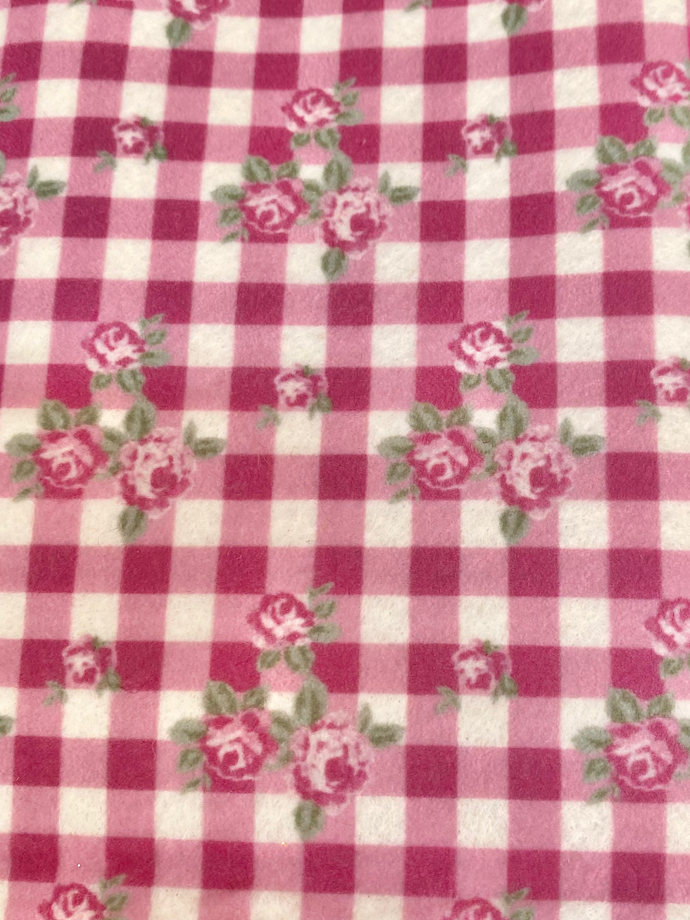 Miniatura: PANNOLENCI ROSE SU QUADRETTATO CM 50X40 SCEGLI IL COLORE