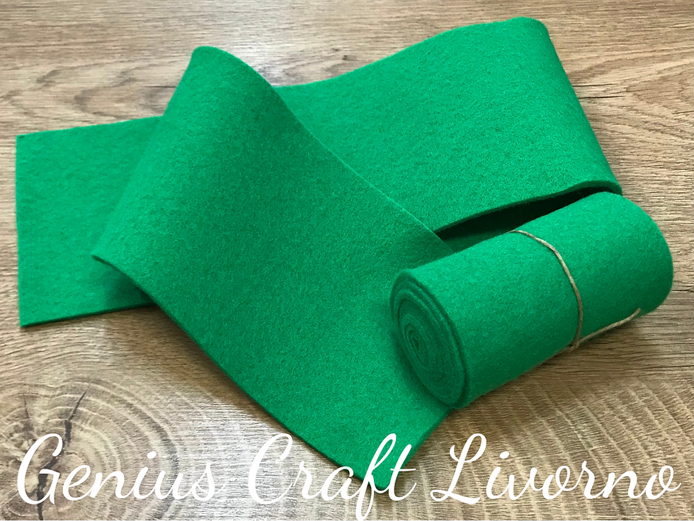 Miniatura: NASTRO DI FELTRO TONALITA' VERDE/MARRONE CM 10x60 SCEGLI IL COLORE
