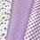 Miniatura: PANNOLENCI STAMPATO TONI LILLA CM 40X50