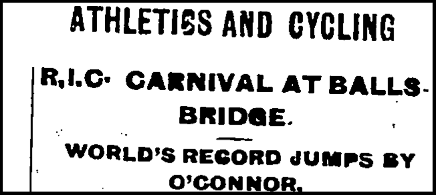 World Record, Ballsbridge, 1901
