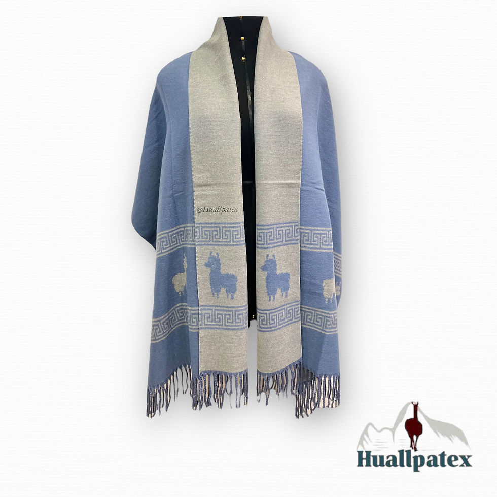 Miniatura: Chal de Cashmere Reversible de Filo Llama