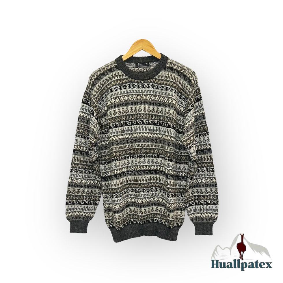 Miniatura: Chompa Tarjeta NC cuello redondo 100% baby alpaca dama