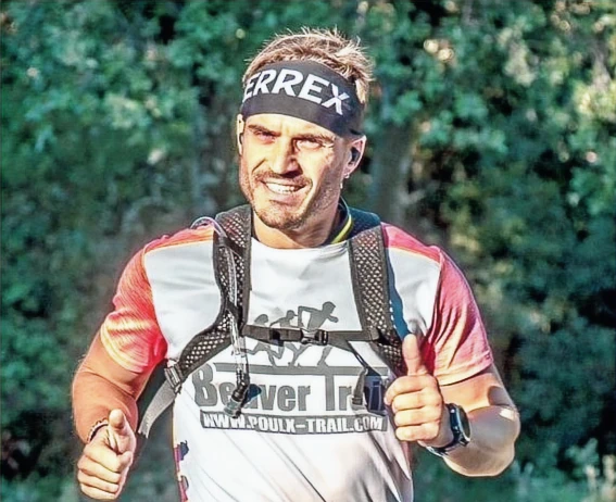 Coach sportif trail à Nîmes lors d'une course, BEAVER TRAIL à POULX