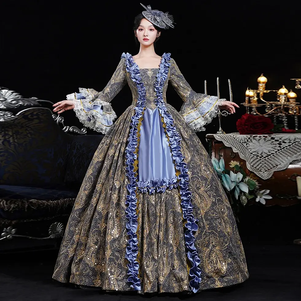 Thumbnail: 18th Century Historical Period Dress for Women Rococo Baroque Elizabeth Ball