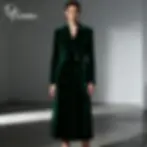 Thumbnail: High End Velvet Suit Coat for Women XS-2XL Customized Double Breasted Autumn