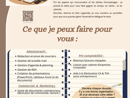 Assistante Administrative Digitale , mon nouveau défi !
