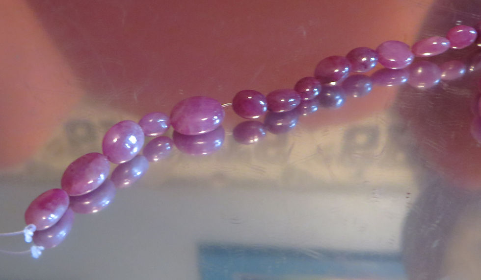 Thumbnail: 145 Carats Strand Natural Red Ruby Nugget Beads