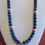 Thumbnail: 365 Carats 14k Gold Art Deco Natural Round Lapis Lazuli Beaded Gemstone Necklace