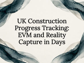 Watercolor frame for construction tracking headline