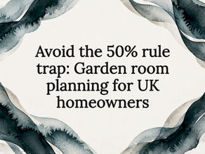 Decorative garden room planning title card
