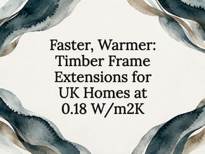 Decorative timber frame extension title card