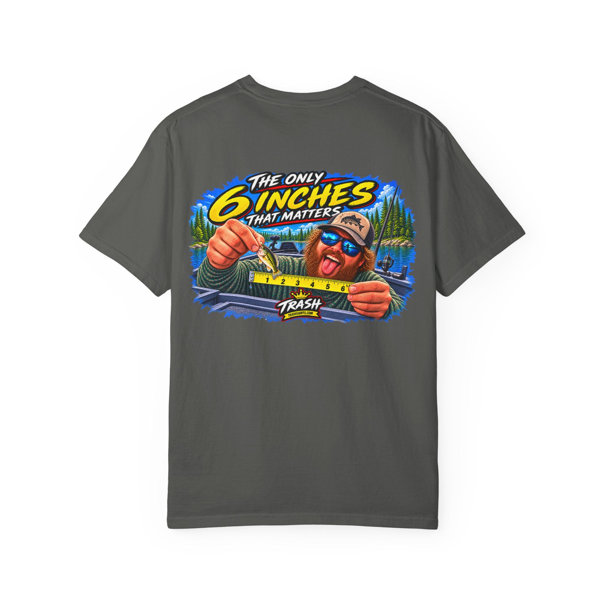 The Only 6 Inches That Matters Fishing Shirt | Funny Bass Fishing T-Shirt