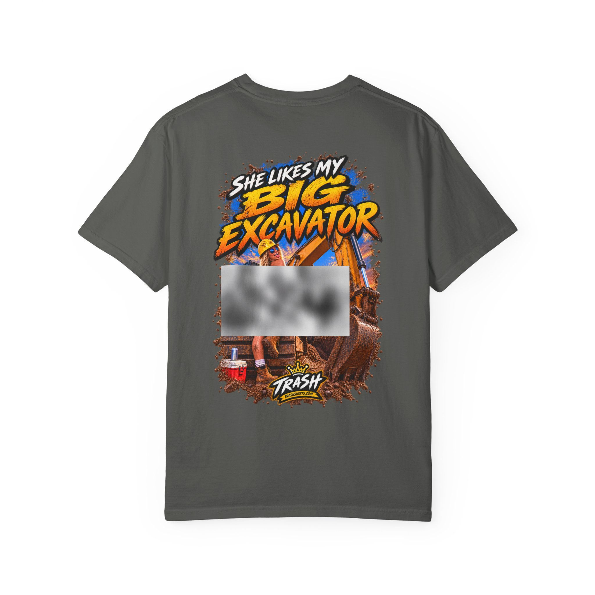 She Likes My Big Excavator Shirt | Heavy Equipment | Construction Humor