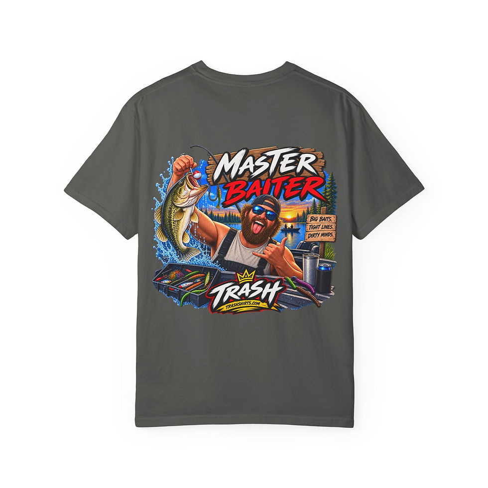 Thumbnail: Master Baiter T-Shirt – Funny Fishing & Bass Fisherman Graphic Tee