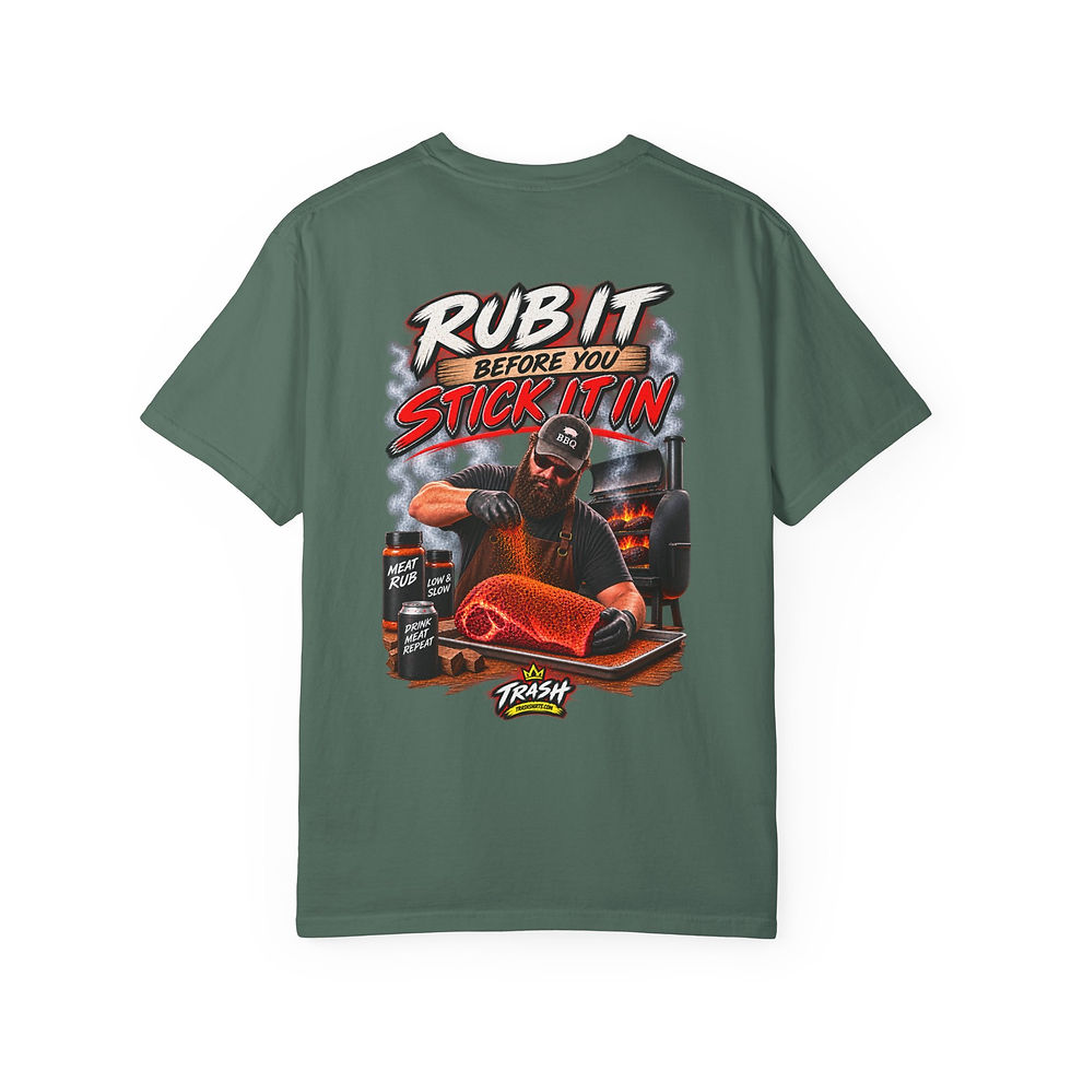 Thumbnail: Rub It Before You Stick It In BBQ Shirt | Funny Smoker & Grilling T-Shirt