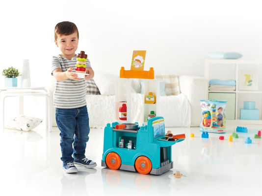 Mega Bloks First Builders Food Truck Kitchen Building Set