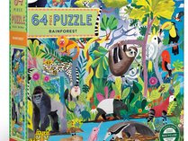 eeBoo Rainforest 64 Piece Puzzle