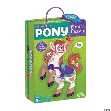 Peaceable Kingdom Shimmery Pony Floor Puzzle |