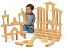 Lakeshore Hardwood Unit Blocks, Starter Set