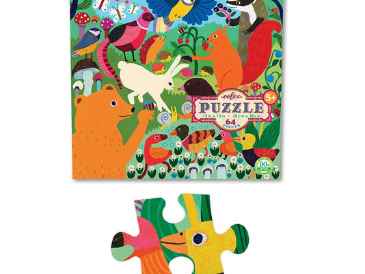 eeBoo Busy Meadow 64 Piece Puzzle