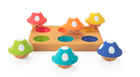  Sassy Mischievous Matching Mushrooms, Sorting Board
