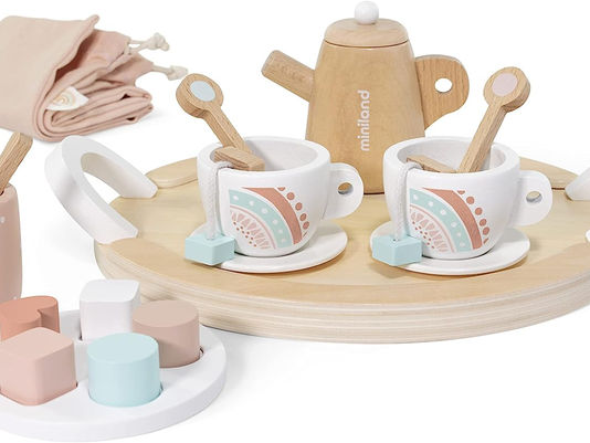 Miniland Doll Wooden Tea Set