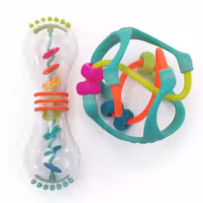 Sassy Busy Beads 2pk rattle set