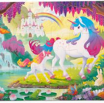 Melissa and Doug Glow-in-the-Dark Floor Puzzle - Unicorn