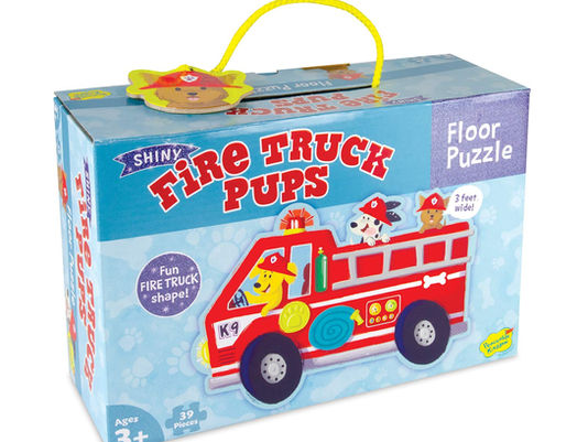 Peaceable Kingdom Fire Truck Pups Floor Puzzle