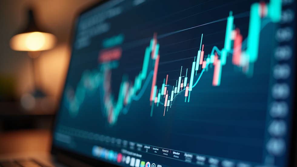 Close-up view of a computer screen displaying vendor performance analytics