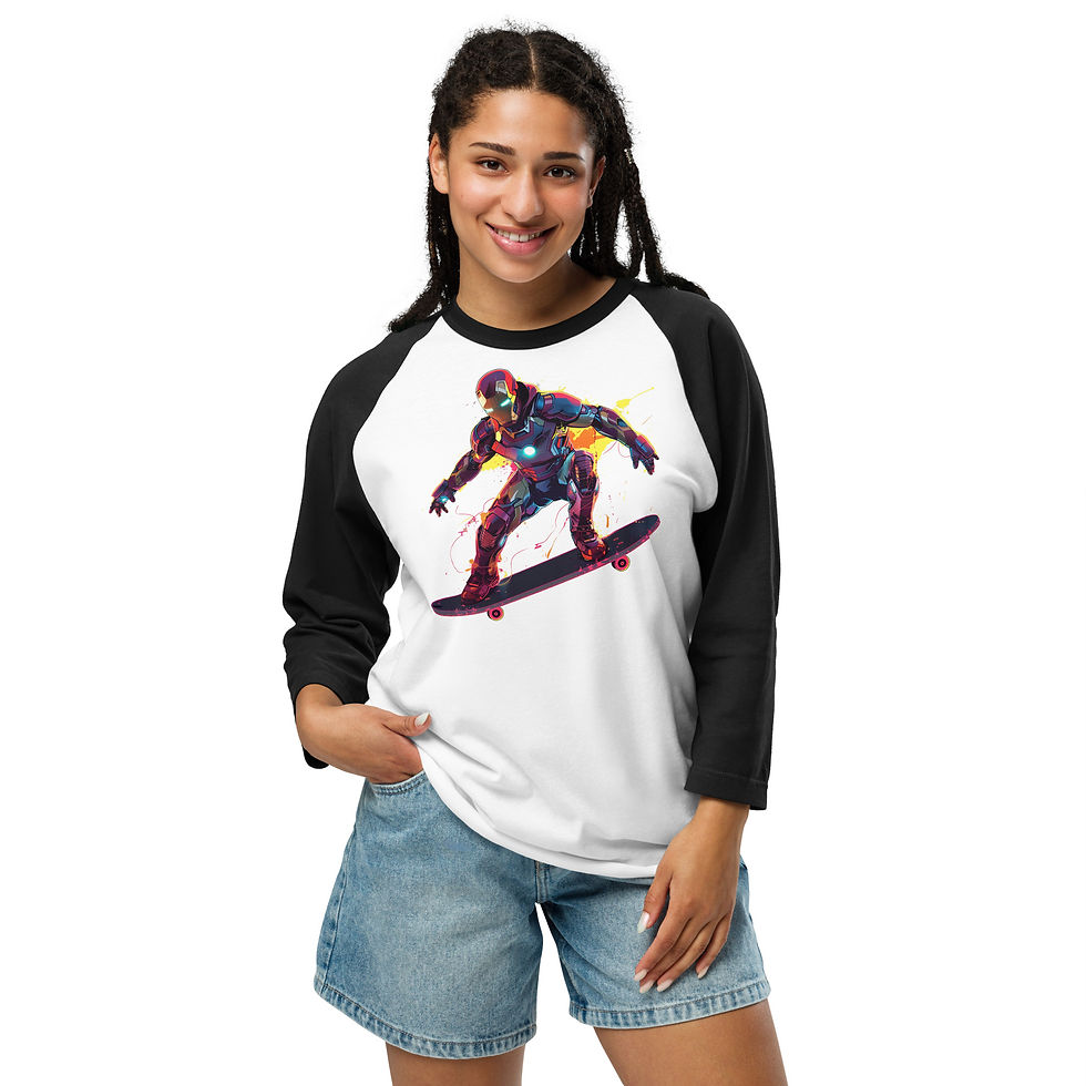 Thumbnail: 3/4 sleeve raglan shirt